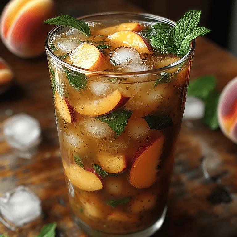 Refreshing Iced Peach Green Tea: A Delightful Summer Beverage