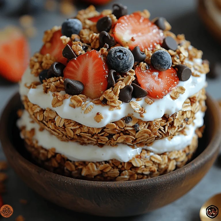 Creamy Crunchy Frozen Yogurt Granola Cups