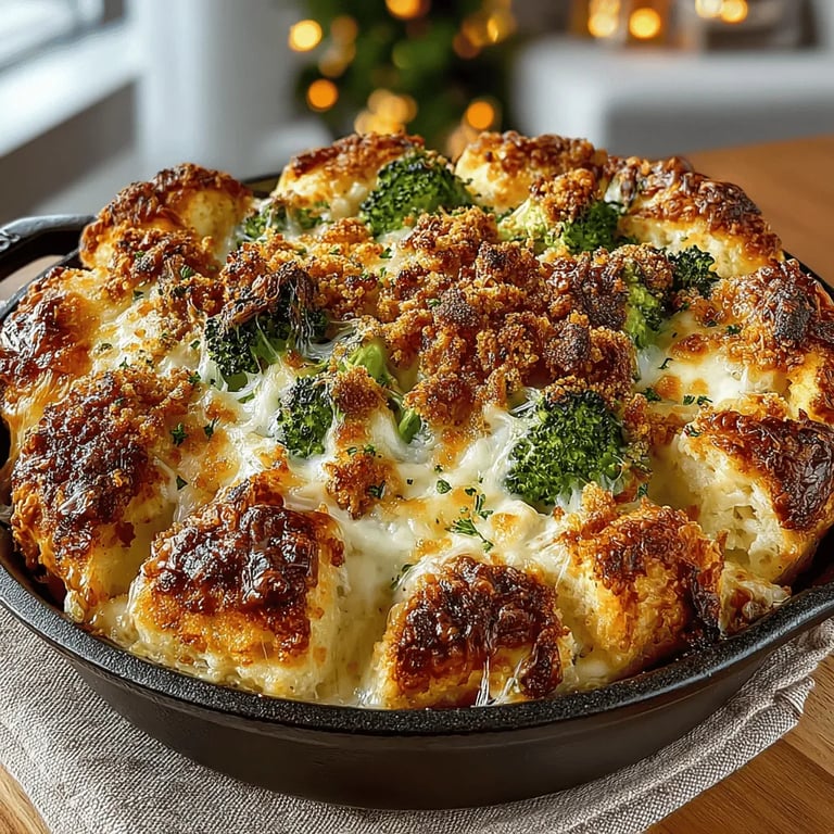 Cheesy Chicken & Broccoli Delight: The Ultimate Comfort Food close up showing texture and detail