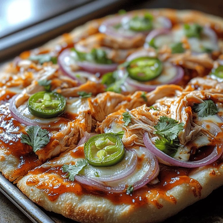 Smoky BBQ Chicken Flatbread Pizza: A Quick and Delicious Delight
