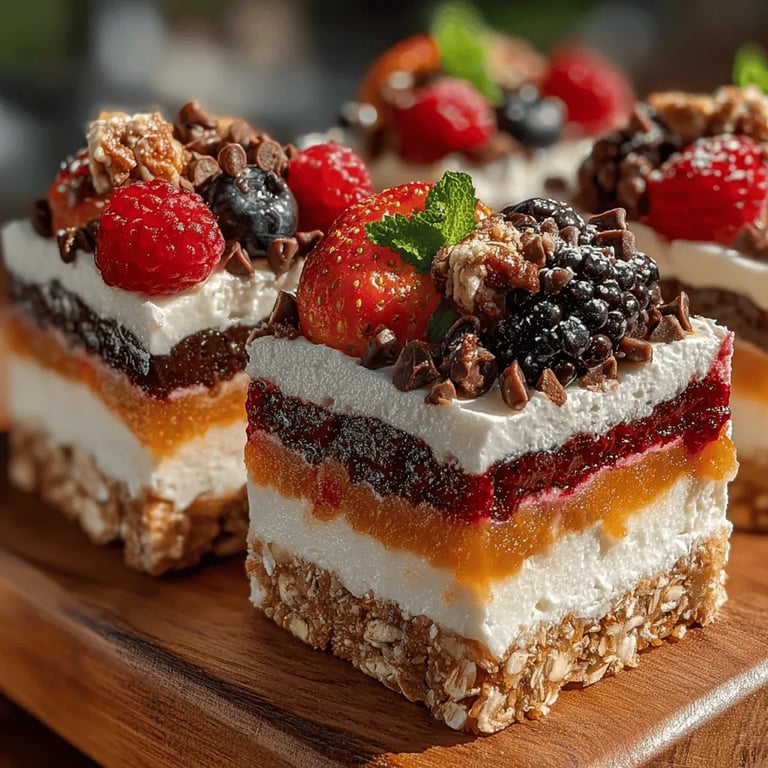 Fruity Frozen Yogurt Oatmeal Snack Bars