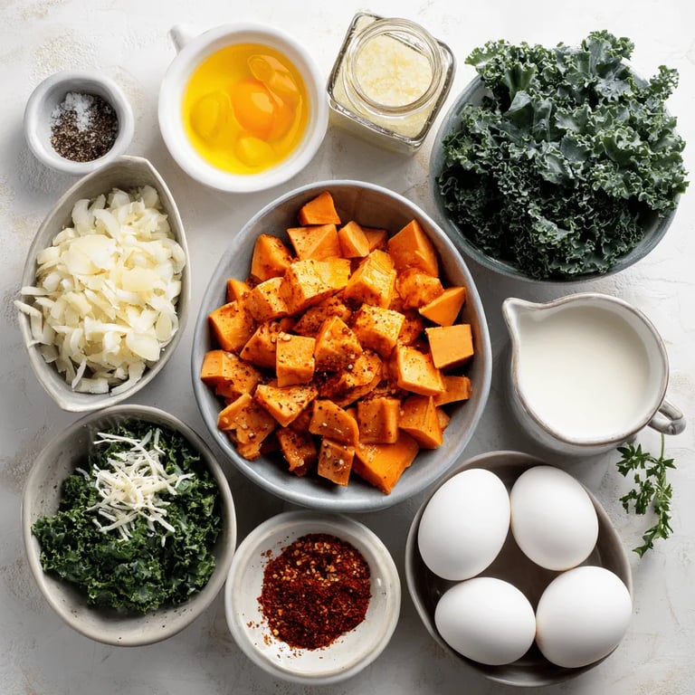 Hearty Sweet Potato Kale Breakfast Casserole