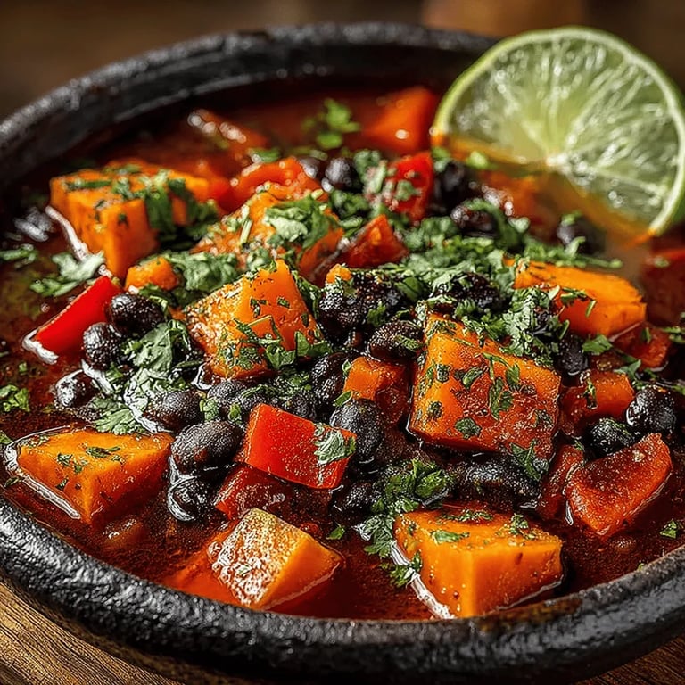 Hearty Black-Bean Sweet Potato Stew Recipe