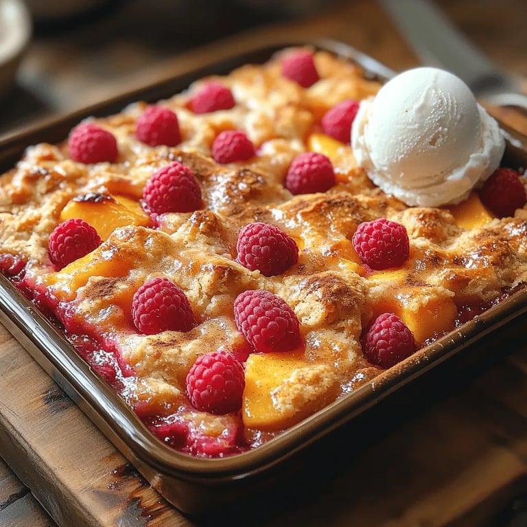 Sweet Summer Raspberry Peach Cobbler: Bringing It All Together