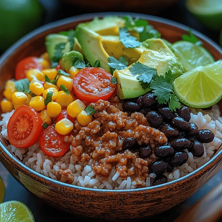 Flavorful Tex-Mex Ground Turkey Rice Bowls