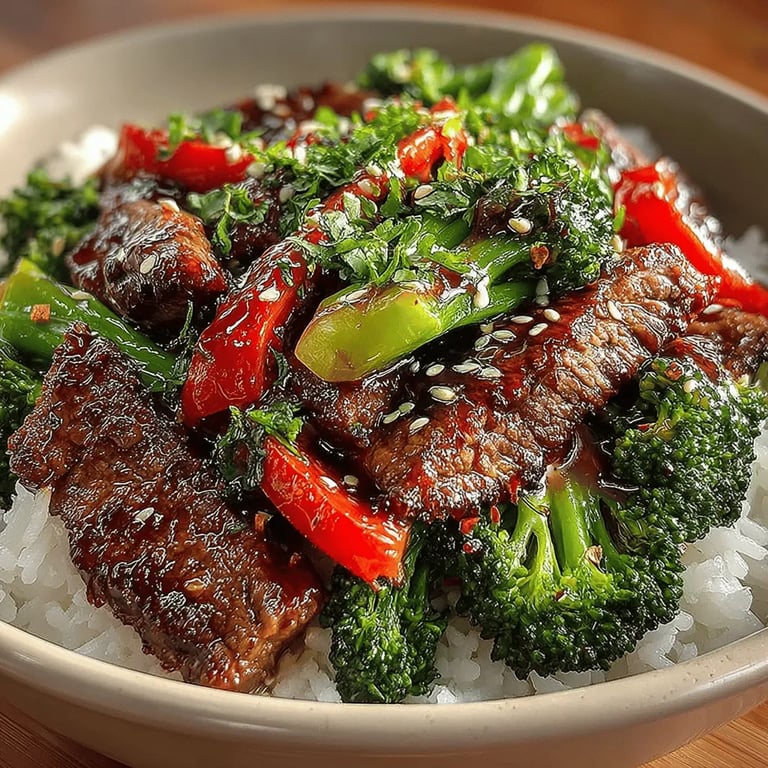 Sizzling Beef & Broccoli Delight: A Flavorful Recipe to Try Tonight close up showing texture and detail