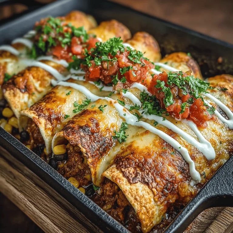 Cheesy Chicken Delight Enchiladas