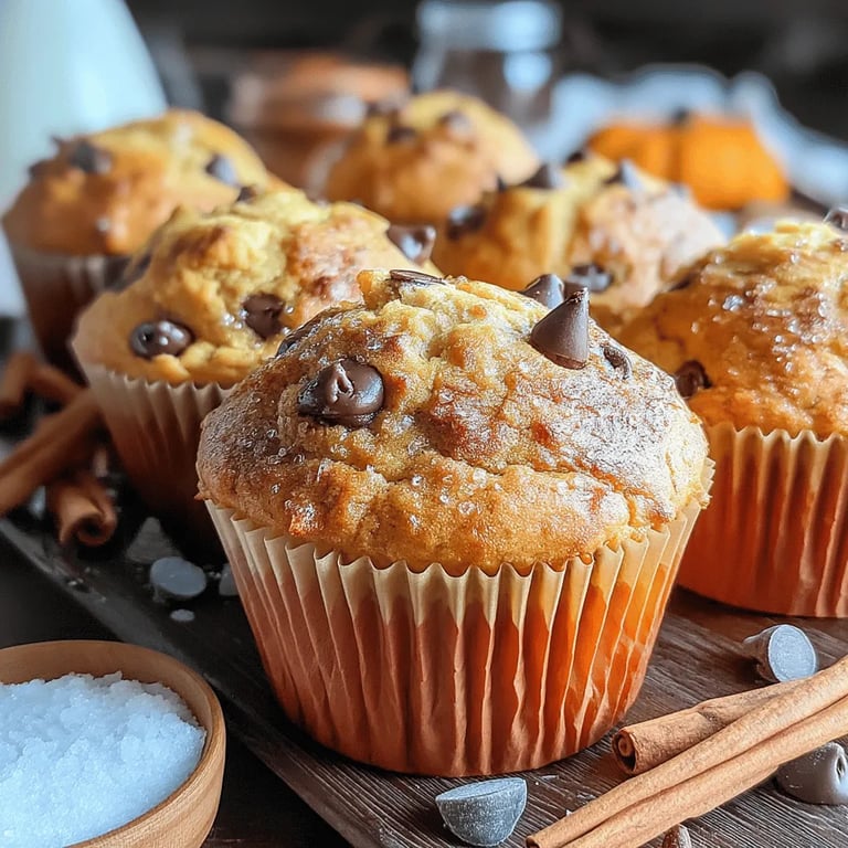Pumpkin Spice Muffins close up showing texture and detail