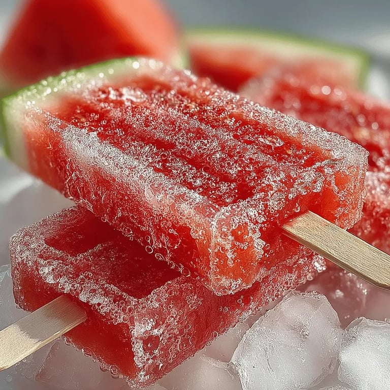 Refreshing Watermelon Bliss Pops: The Ultimate Homemade Treat close up showing texture and detail
