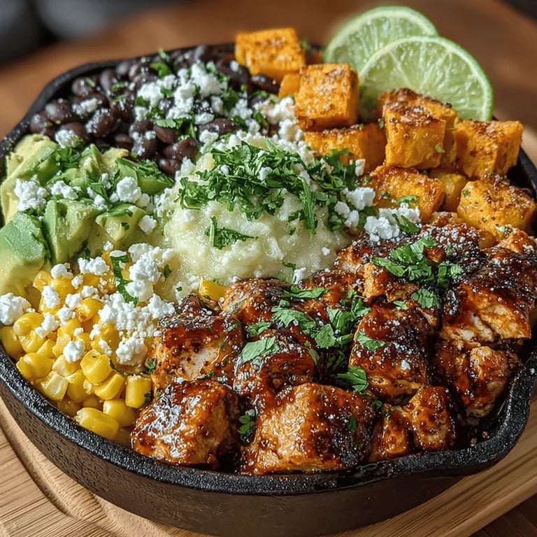 Zesty Chipotle Chicken Sweet Potato Bowls: Recipe Completion