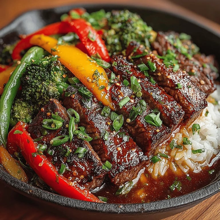 Savory Beef and Veggie One-Pan Stir-Fry: Steps, Tips, and Serving Suggestions close up showing texture and detail