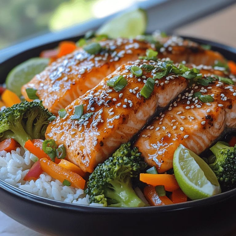 Savory Asian Glazed Salmon Bowls: A Culinary Delight