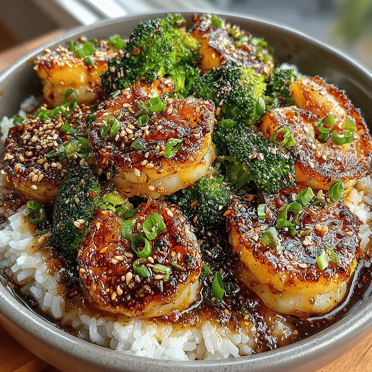 Speedy Honey Garlic Shrimp with Broccoli