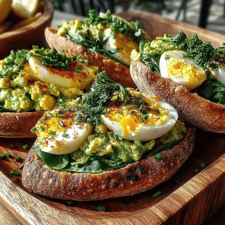 Avocado Egg Salad Stuffed Pitas close up showing texture and detail