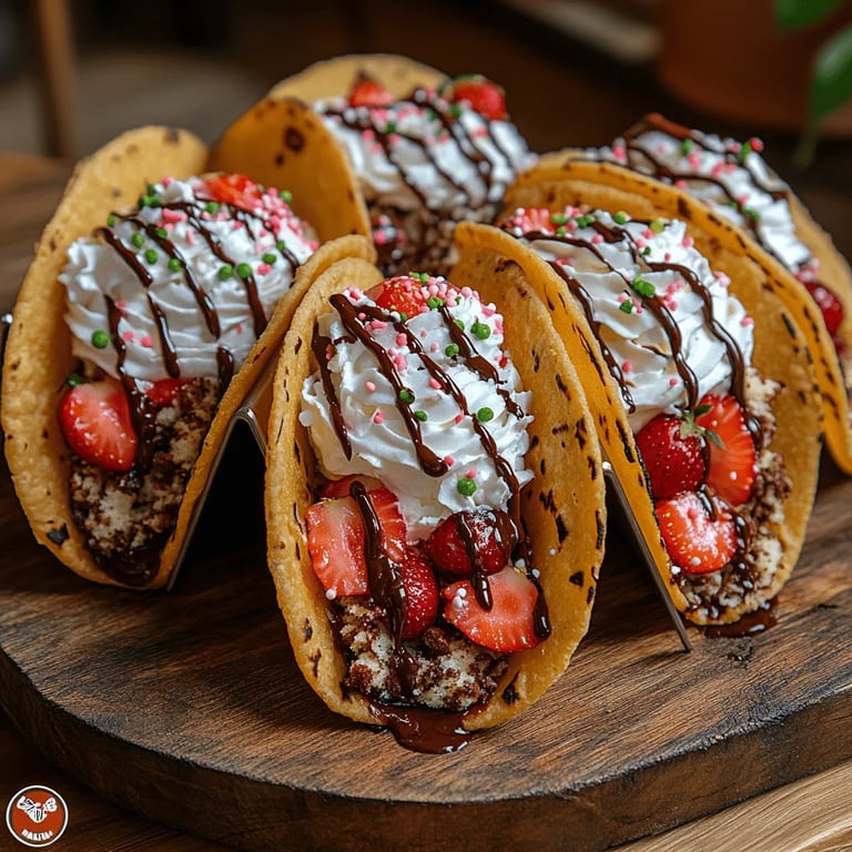 Crispy Neapolitan Cake Tacos Recipe