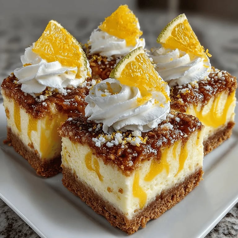 No-Bake Lemon Cheesecake Swirl Bars: The Perfect Refreshing Dessert