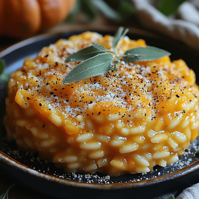 Velvet Butternut Squash Risotto: A Cozy, Creamy Delight close up showing texture and detail