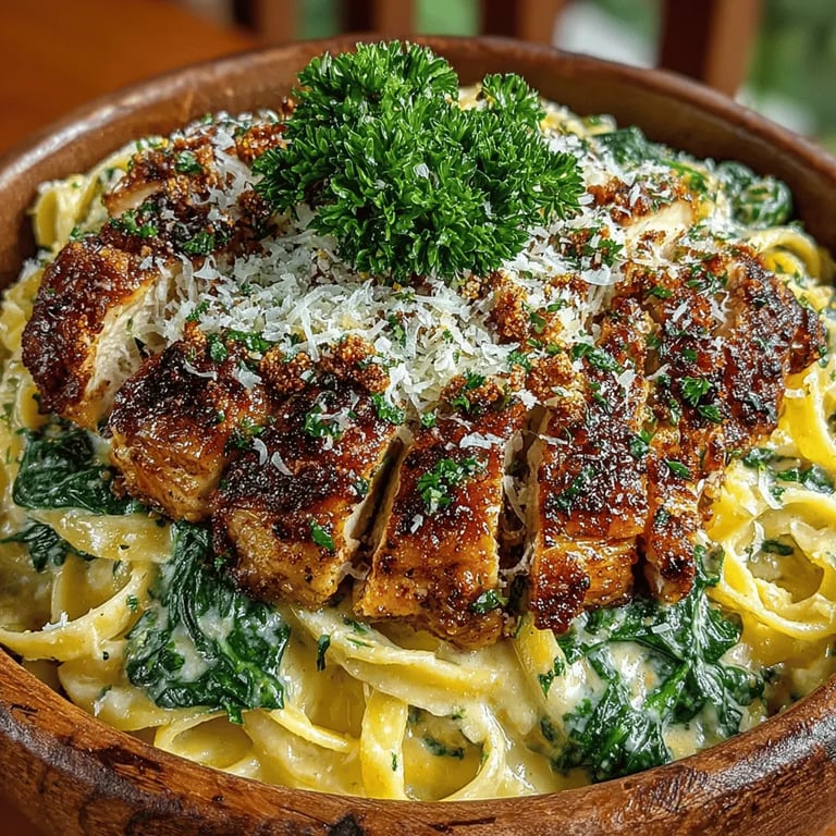Decadent Creamy Chicken Alfredo Pasta: A Culinary Delight close up showing texture and detail