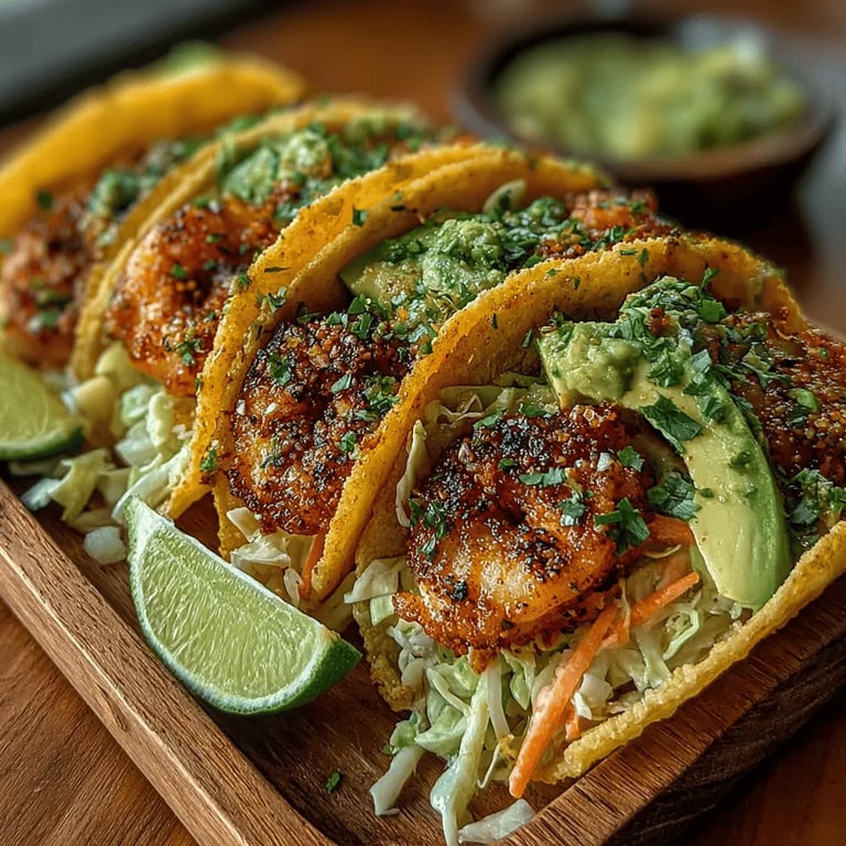 Zesty Shrimp Tacos with Creamy Slaw