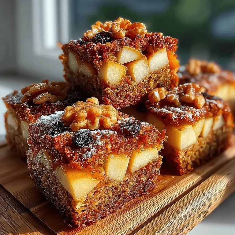 Warm & Cozy Apple Cinnamon Oat Bars