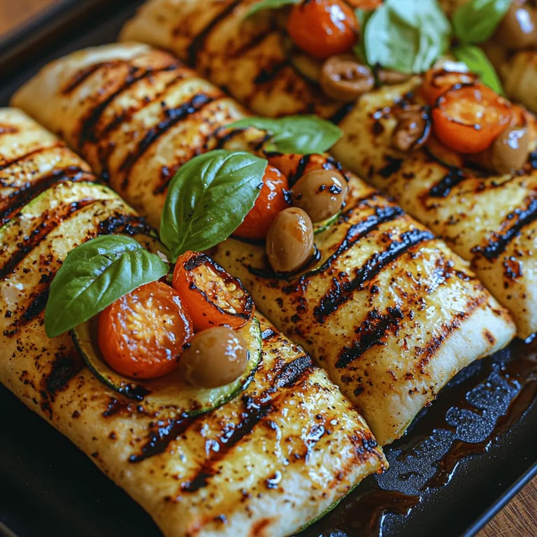 Grilled Zucchini Feta Foldovers: The Perfect Summer Dish close up showing texture and detail