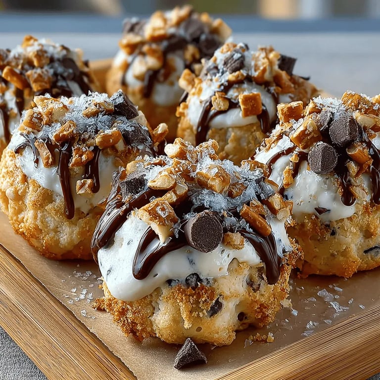 Frozen Yogurt Chocolate Pretzel Clusters: A Delicious Treat close up showing texture and detail