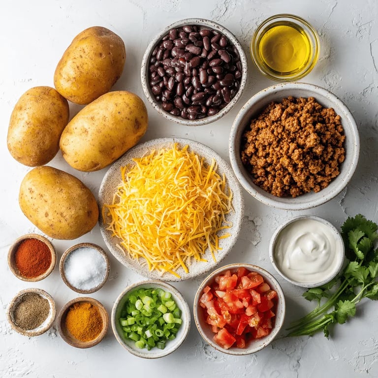 Crunchy Taco Loaded Potato Wedges