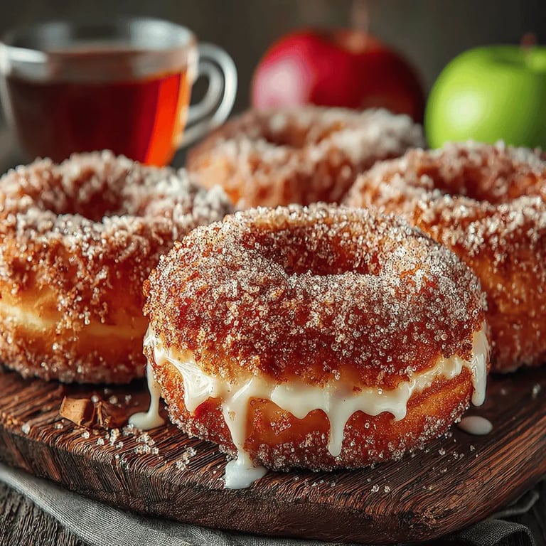 Irresistible Crispy Baked Apple Cider Donuts: Your Complete Guide close up showing texture and detail