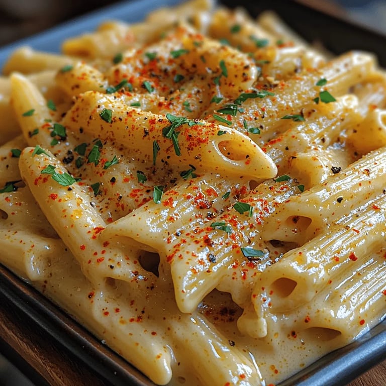 Creamy Garlic Penne Pasta Delight: Exploring the Comfort of Italian Cuisine
