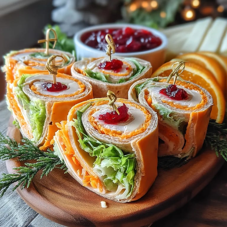 Thanksgiving Herb Butter Turkey Wraps for Kids close up showing texture and detail