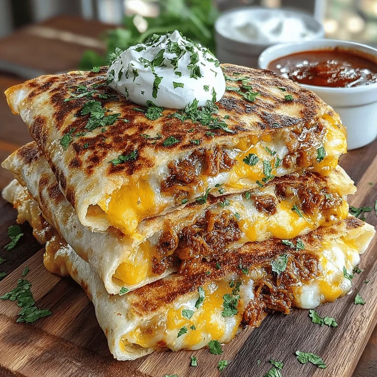 Spicy Sriracha Tuna Melt Qesadillas: The Ultimate Comfort Food close up showing texture and detail