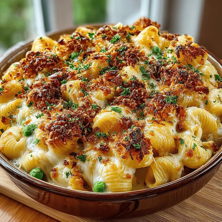 Sneaky Veggie Baked Mac & Cheese: A Deliciously Deceptive Dish close up showing texture and detail