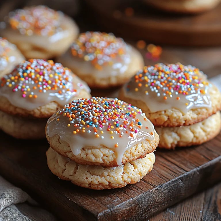 Sweet & Creamy Ricotta Cookies: A Delicious Italian Treat close up showing texture and detail