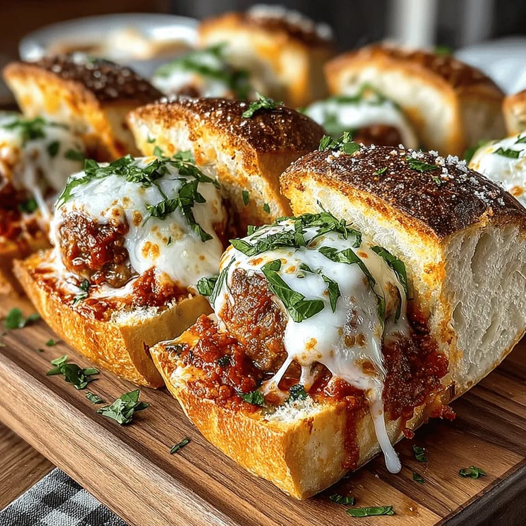 Savory Homestyle Meatball Subs with Marinara Sauce Recipe