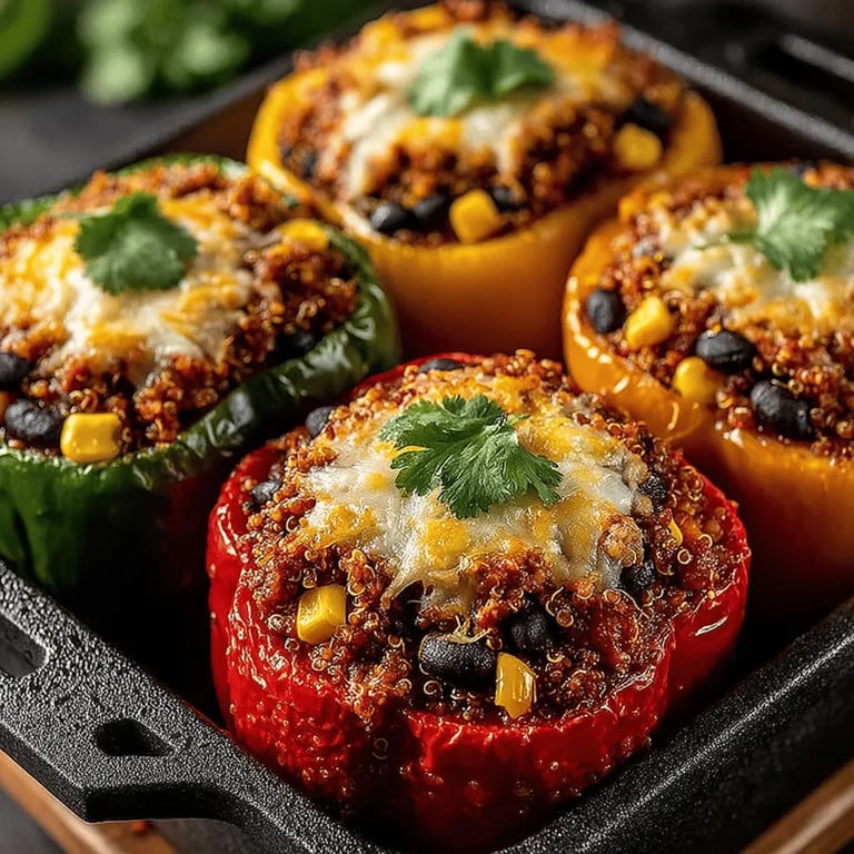 Turkey-Packed Bell Peppers Delight