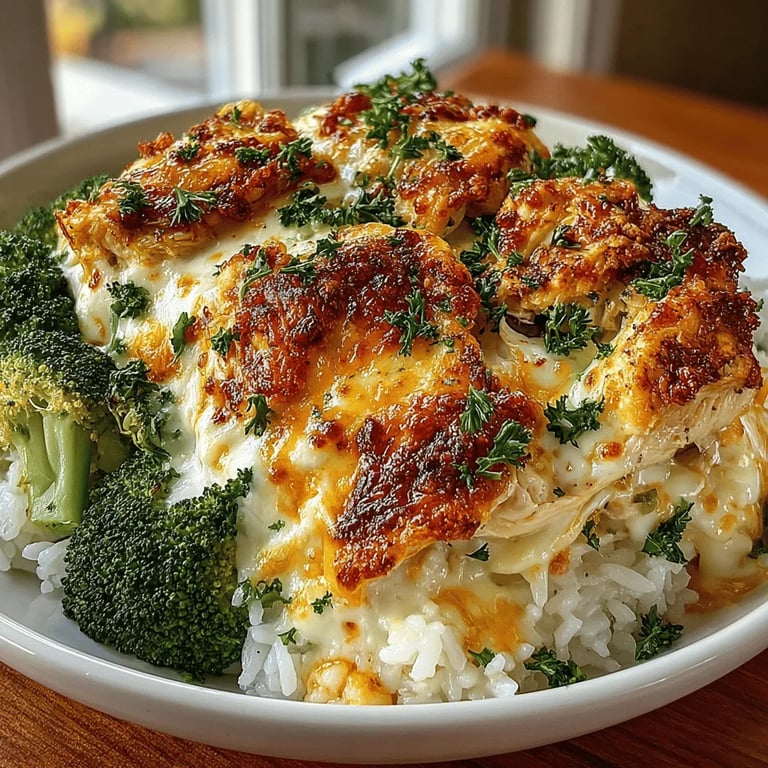 Cheesy Chicken and Broccoli Bliss: A Comforting Casserole Recipe close up showing texture and detail