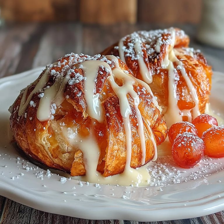 Delectable Air Fryer Cherry Danish Bites - finished dish