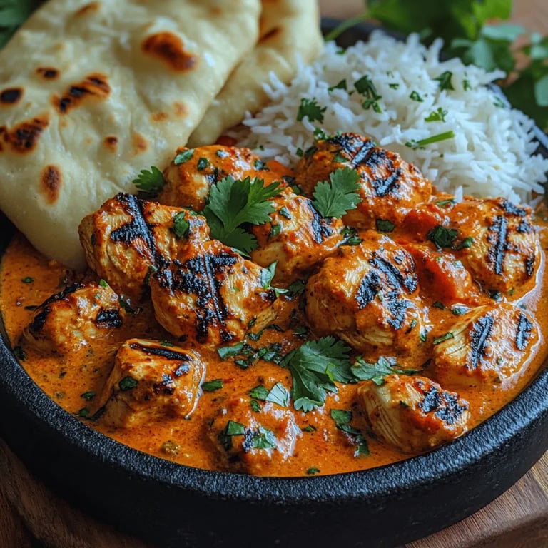 Crafting Gordon Ramsay’s Ultimate Chicken Tikka Masala: A Culinary Journey close up showing texture and detail