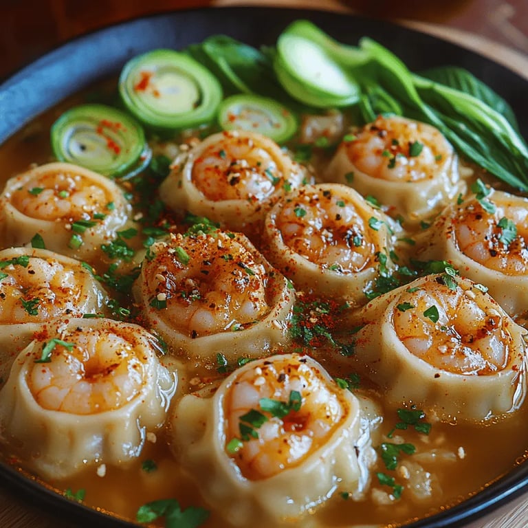 Silky Seafood Wonton Soup: A Delightful Culinary Journey close up showing texture and detail