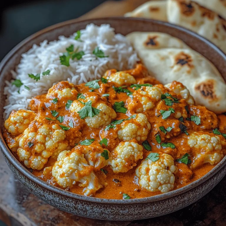 Cauliflower Tikka Masala Delight – A Flavorful Vegan Experience