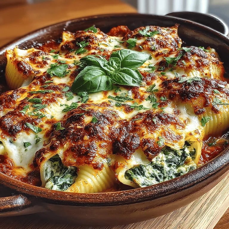 30-Minute Spinach and Cheese Stuffed Shells