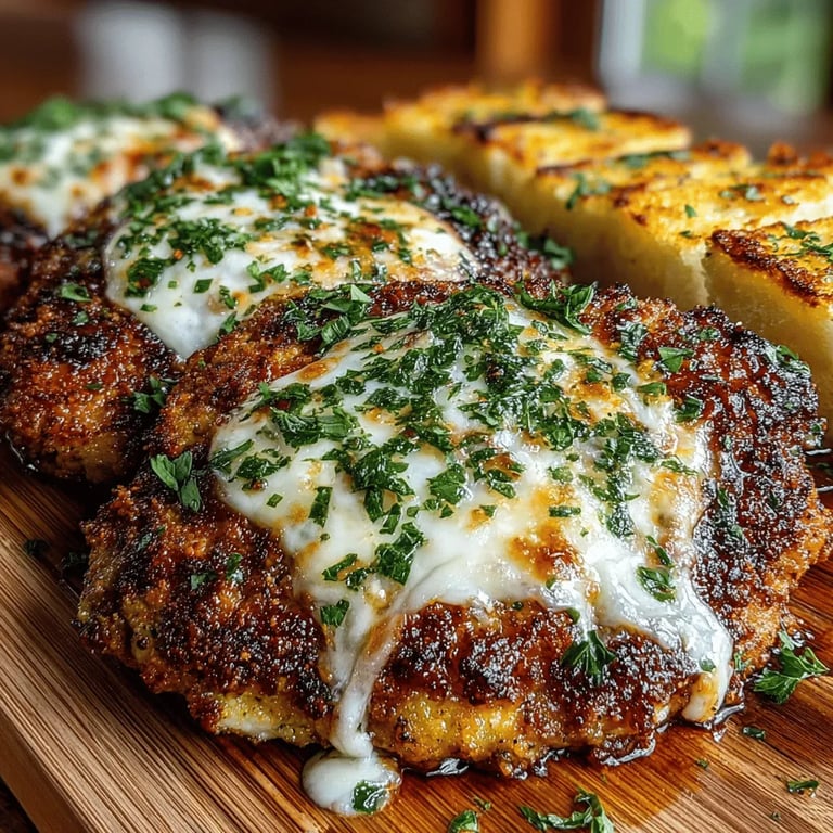 Chicken Parm Extravaganza with Garlic Delight: A Culinary Masterpiece
