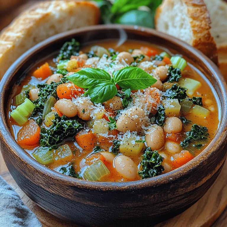 Rustic Tuscan Kale & Bean Stew: A Hearty Italian Delight