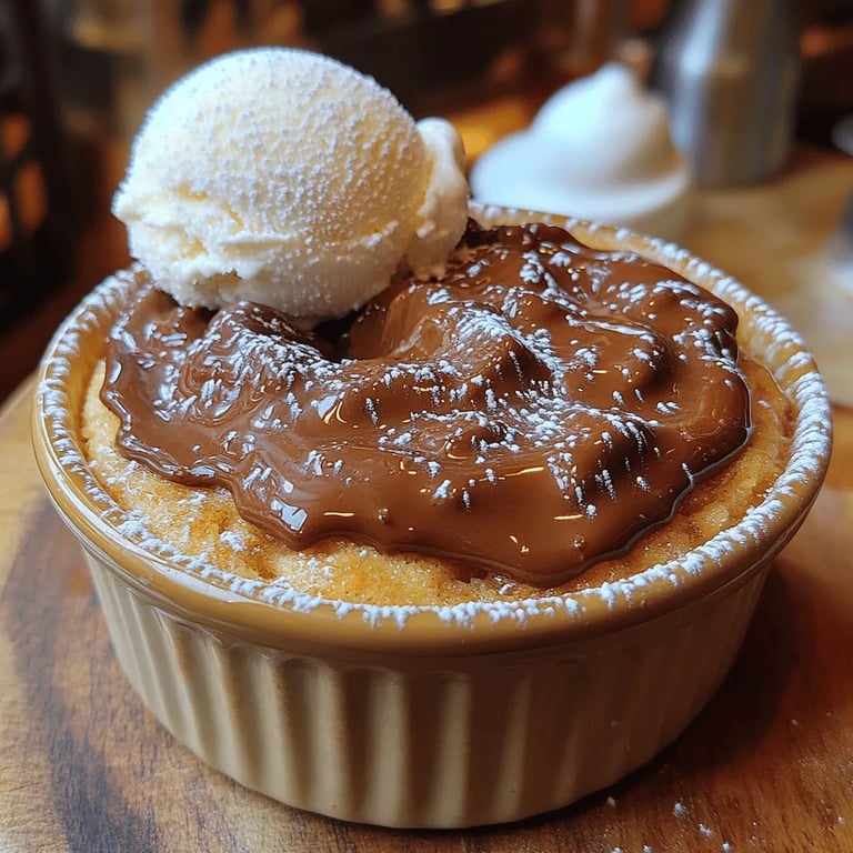 Choco-Peanut Butter Burst Lava Cake Recipe