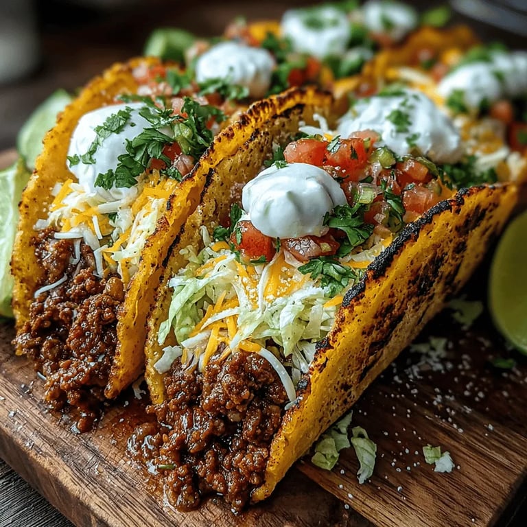 Sizzling Quick Beef Tacos: A Flavorful Culinary Adventure close up showing texture and detail