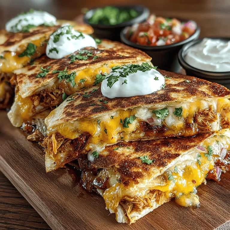 Savory BBQ Chicken Quesadillas: A Culinary Delight