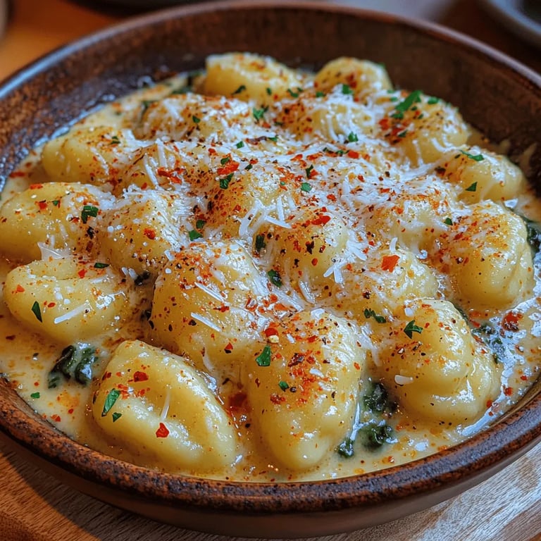 Creamy Garlic Spinach Gnocchi: A Step‑By‑Step Guide to Perfection close up showing texture and detail