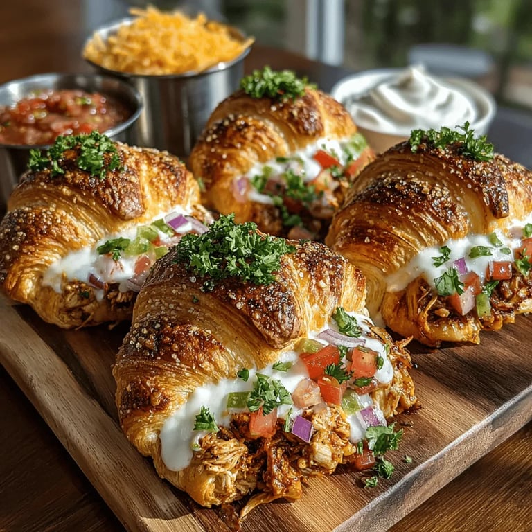 Mini Chicken Taco Croissant Bites: A Flavorful Treat