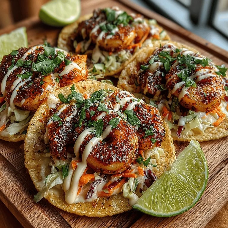 Spicy Zesty Shrimp Tacos
