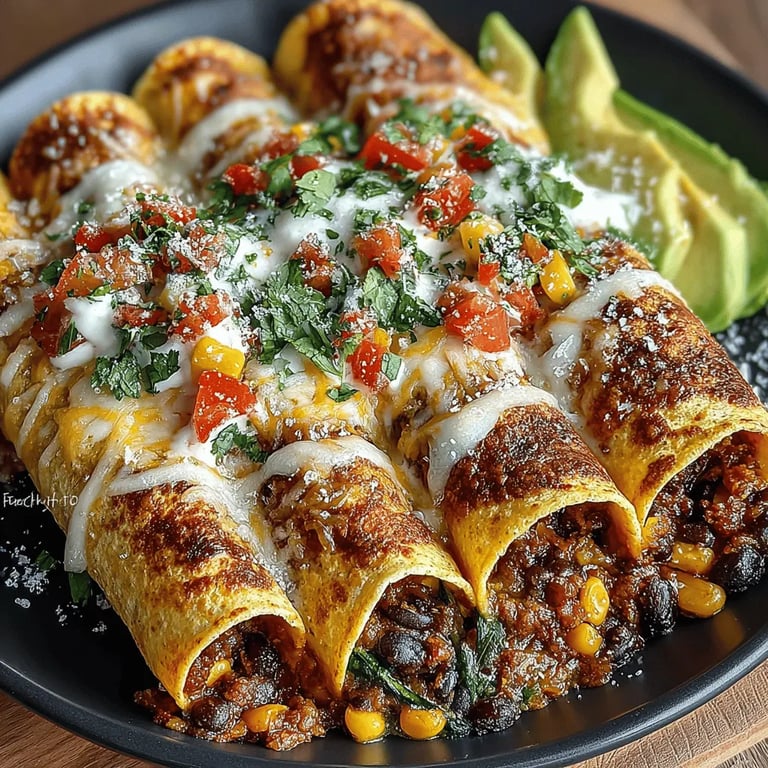 Creamy Slow Cooker Veggie Enchiladas